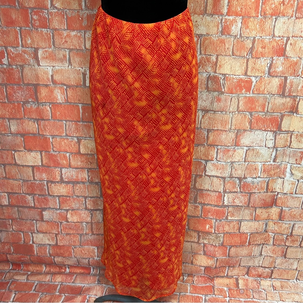 CATO Plus Size Chiffon Maxi Skirt‎